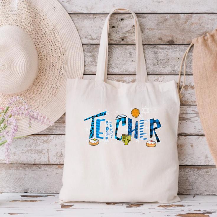 Hanukkah Leopard Plaid Teacher Chanukah Jewish Women Men Canvas Tote Bag, gift for family, gift for coworker Hanukkah Leopard Plaid Teacher Chanukah Jewish Women Men Canvas Tote Bag, gift for family, gift for coworker