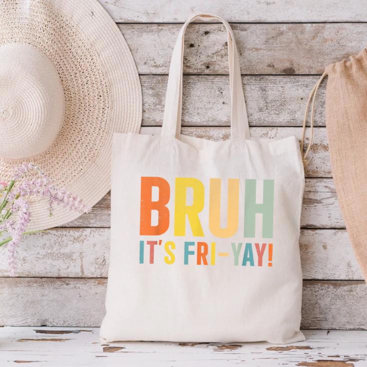 Happy Friyay Teacher Shirt Cute Teacher Fashion Bruh Fri-Yay Canvas Tote Bag, gift for family, gift for coworker Happy Friyay Teacher Shirt Cute Teacher Fashion Bruh Fri-Yay Canvas Tote Bag, gift for family, gift for coworker