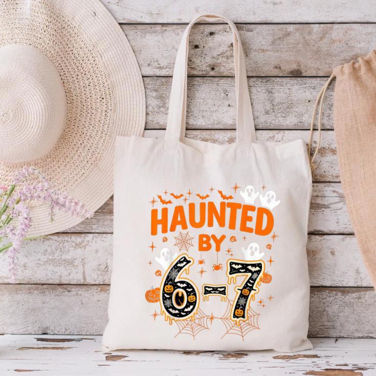 Haunted By 6-7 Halloween Math Teacher Joke Canvas Tote Bag, gift for family, gift for coworker Haunted By 6-7 Halloween Math Teacher Joke Canvas Tote Bag, gift for family, gift for coworker