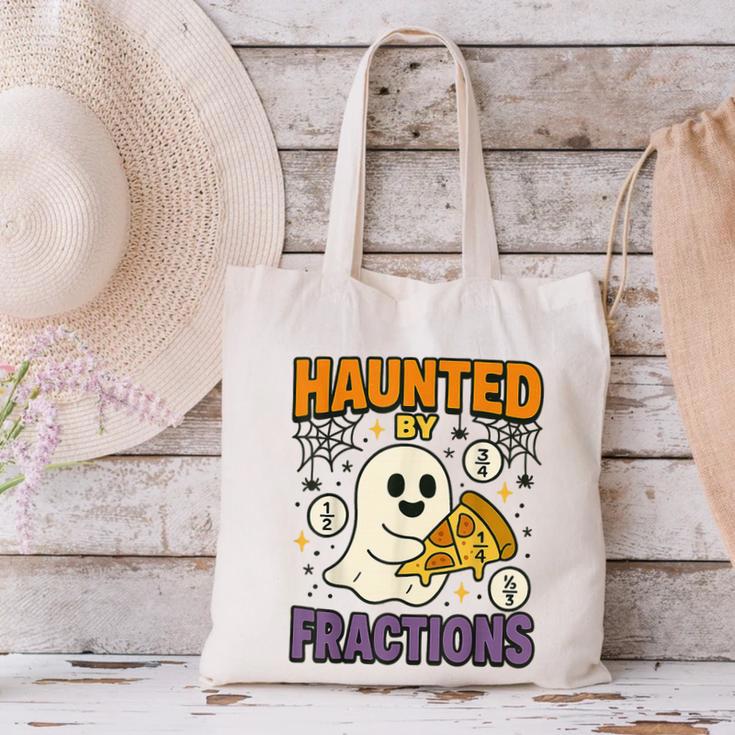 Haunted By Fractions Math Halloween Teacher Canvas Tote Bag, gift for family, gift for coworker Haunted By Fractions Math Halloween Teacher Canvas Tote Bag, gift for family, gift for coworker