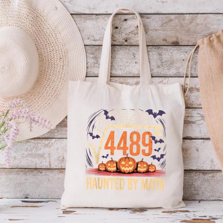 Haunted By Math 67 Meme Math Teacher Square Root 4489 Canvas Tote Bag, gift for family, gift for coworker