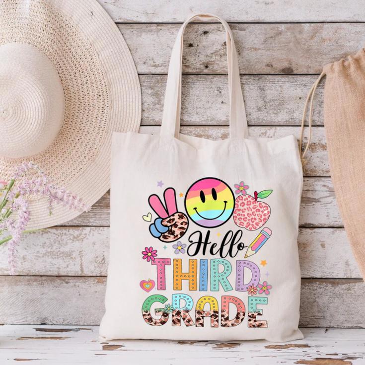 Hello 3rd Grade Boy Girl Teacher Back To School 3rd Grade Canvas Tote Bag, gift for family, gift for coworker Hello 3rd Grade Boy Girl Teacher Back To School 3rd Grade Canvas Tote Bag, gift for family, gift for coworker