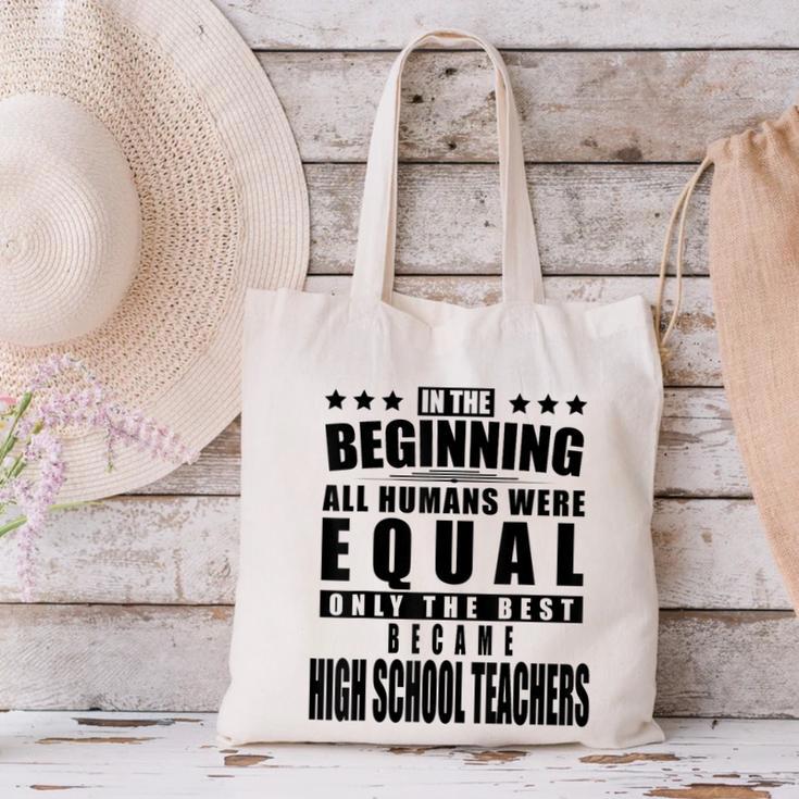 High School Teacher Personalized Canvas Tote Bag, gift for family, gift for coworker High School Teacher Personalized Canvas Tote Bag, gift for family, gift for coworker
