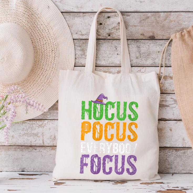 Hocus Pocus Everybody Focus Teacher Halloween Canvas Tote Bag, gift for family, gift for coworker Hocus Pocus Everybody Focus Teacher Halloween Canvas Tote Bag, gift for family, gift for coworker