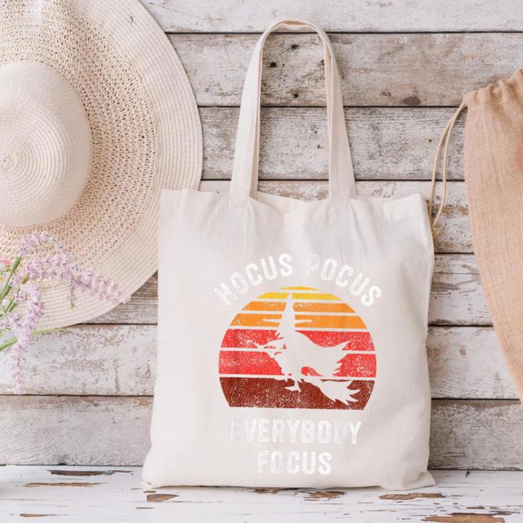 Hocus Pocus Everybody Focus Witch Halloween Teacher Women Canvas Tote Bag, gift for family, gift for coworker Hocus Pocus Everybody Focus Witch Halloween Teacher Women Canvas Tote Bag, gift for family, gift for coworker