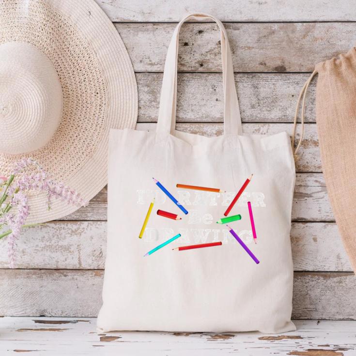 I'd Rather Be Drawing Artist Art Teacher Sketching Lover For Men Women Girls Kids Canvas Tote Bag, gift for family, gift for coworker I'd Rather Be Drawing Artist Art Teacher Sketching Lover For Men Women Girls Kids Canvas Tote Bag, gift for family, gift for coworker