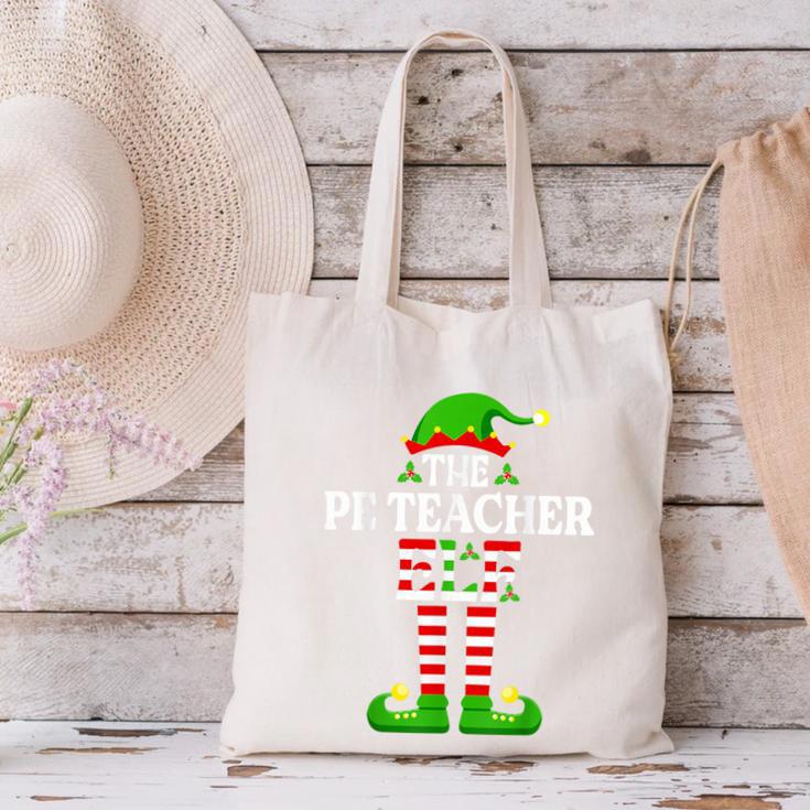I'm The PE Teacher Elf Christmas Family Matching Canvas Tote Bag, Pe Teacher Tote Bags, gift for family, gift for coworker