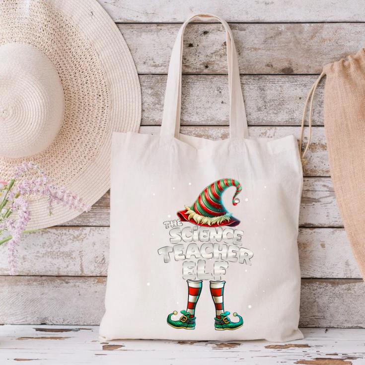 I'm The Science Teacher Elf Family Matching Group Christmas Canvas Tote Bag, Science Teacher Tote Bags, gift for family, gift for coworker