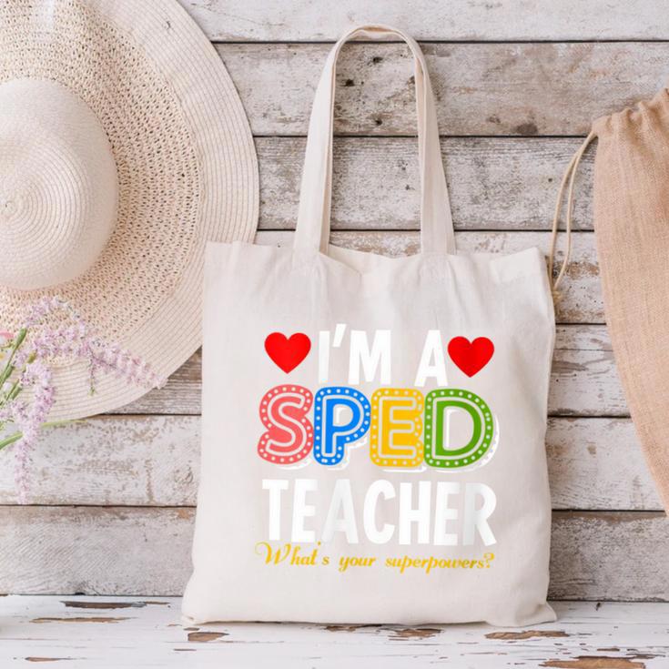 I'm A SPED Teacher Special Education Teacher Canvas Tote Bag, gift for family, gift for coworker I'm A SPED Teacher Special Education Teacher Canvas Tote Bag, gift for family, gift for coworker