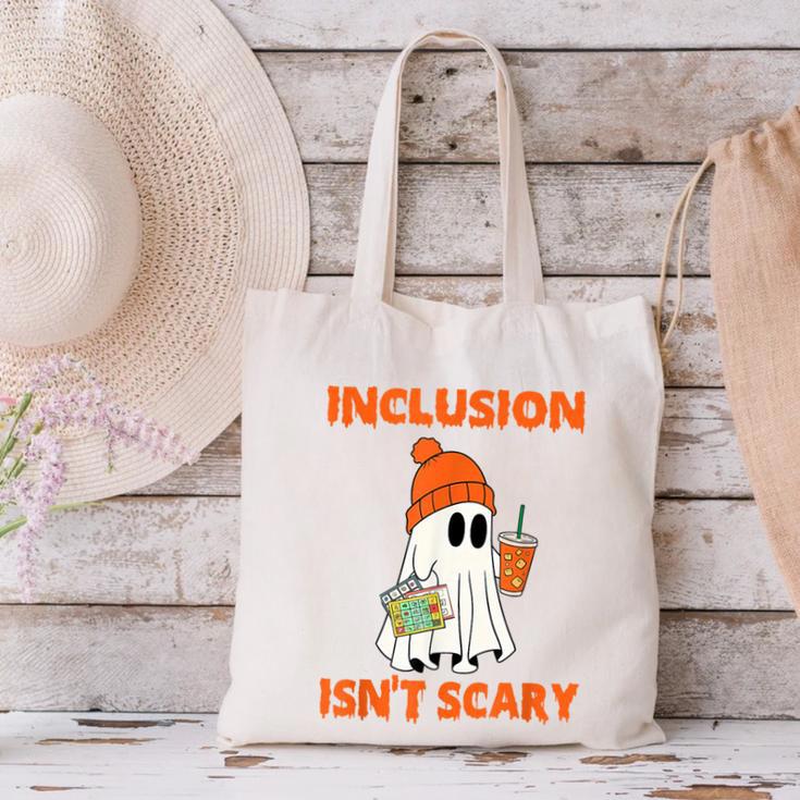 Inclusion Isn't Scary Shirt Halloween SLP Sped Teacher Canvas Tote Bag, gift for family, gift for coworker