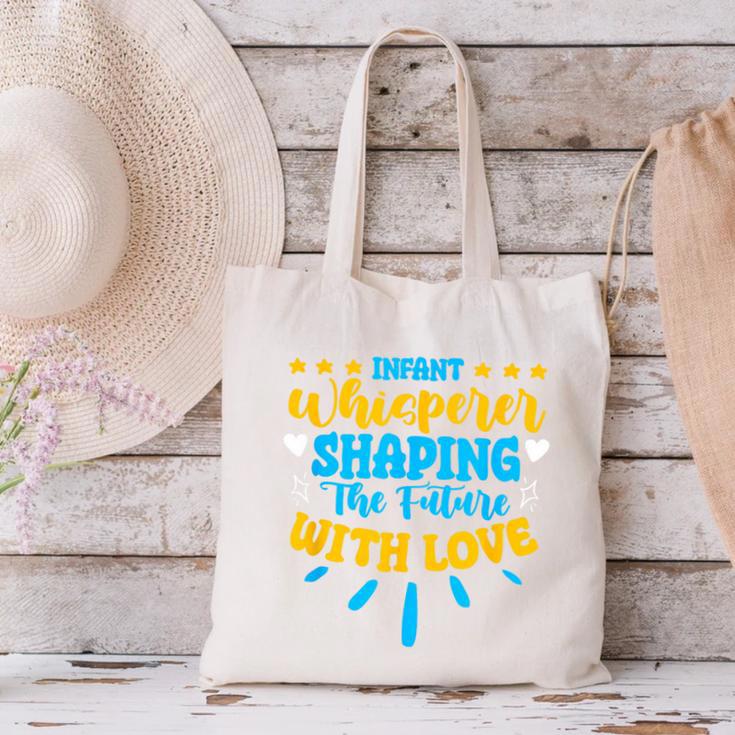 Infant Whisperer Daycare School Childcare Infant Teacher Canvas Tote Bag, gift for family, gift for coworker Infant Whisperer Daycare School Childcare Infant Teacher Canvas Tote Bag, gift for family, gift for coworker