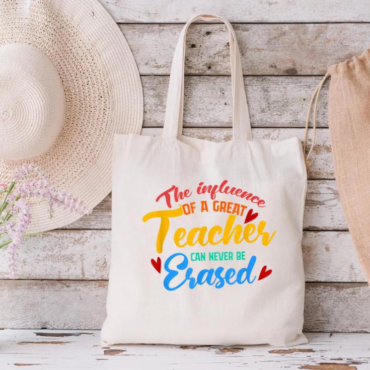 The Influence Of Great Teacher Can Never Be Erased School For Men Women Canvas Tote Bag, gift for family, gift for coworker The Influence Of Great Teacher Can Never Be Erased School For Men Women Canvas Tote Bag, gift for family, gift for coworker