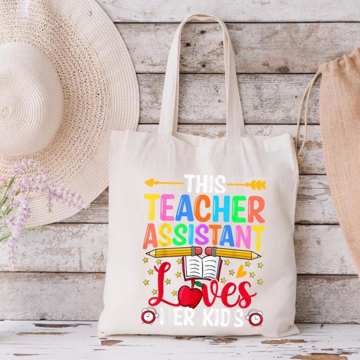 Instructional Assistant Loves Her Kids Teacher Assistant Canvas Tote Bag, gift for family, gift for coworker Instructional Assistant Loves Her Kids Teacher Assistant Canvas Tote Bag, gift for family, gift for coworker