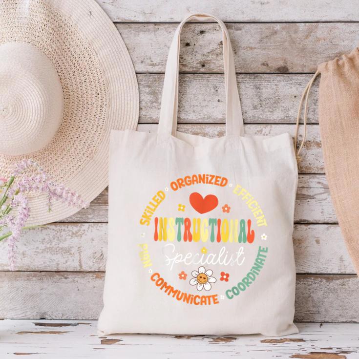 Instructional Specialist School Cute Academic Teacher Canvas Tote Bag, gift for family, gift for coworker Instructional Specialist School Cute Academic Teacher Canvas Tote Bag, gift for family, gift for coworker