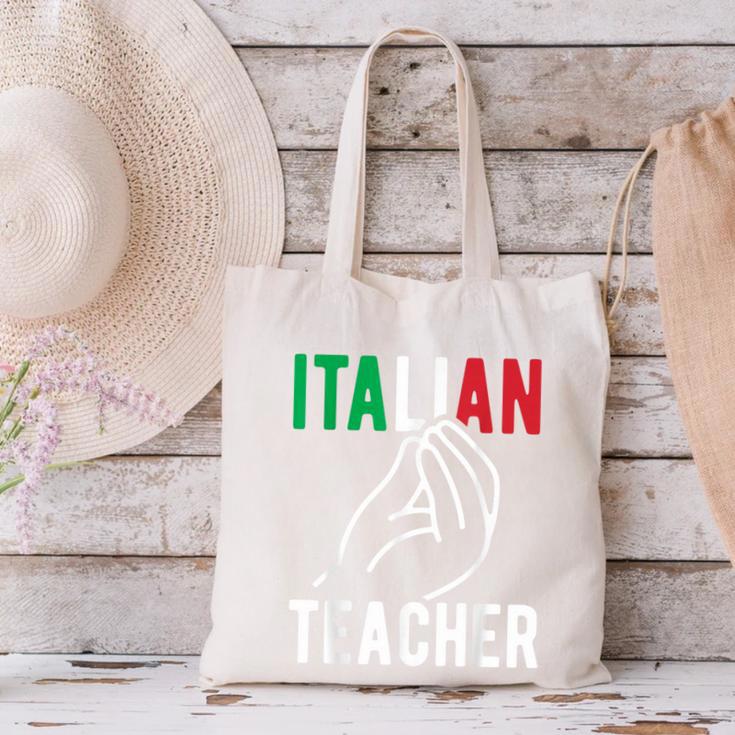 Italian Teacher Italy Italia Back To School First Day Canvas Tote Bag, gift for family, gift for coworker Italian Teacher Italy Italia Back To School First Day Canvas Tote Bag, gift for family, gift for coworker