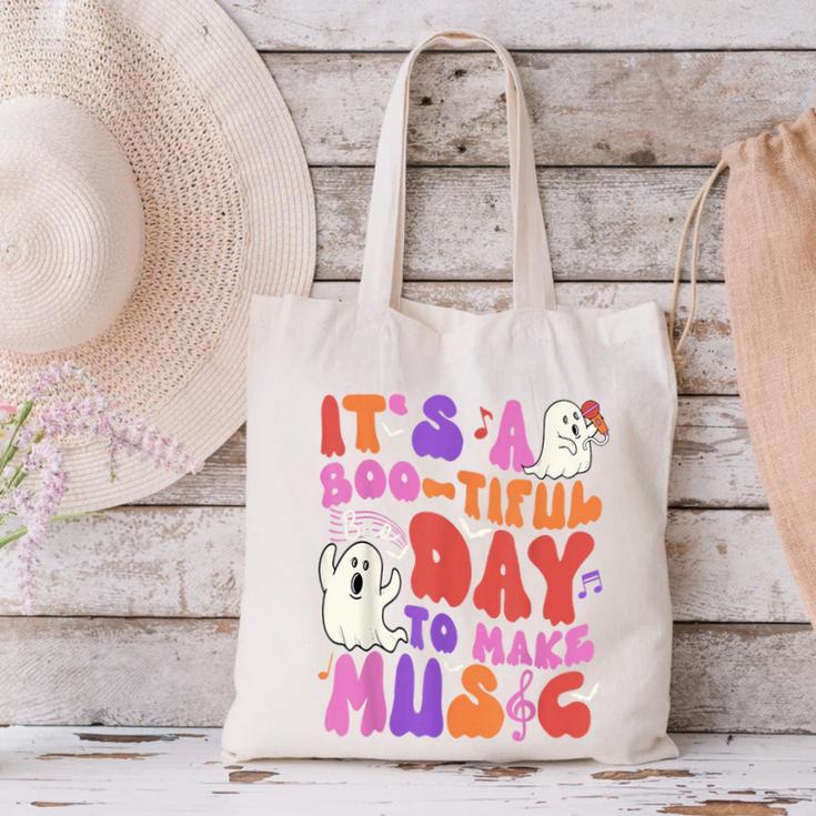 It's a Bootiful Day To Make Music Halloween Music Teacher Canvas Tote Bag, gift for family, gift for coworker It's a Bootiful Day To Make Music Halloween Music Teacher Canvas Tote Bag, gift for family, gift for coworker