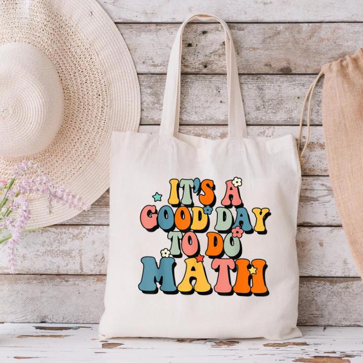 Its A Good Day To Do Math Retro Math Teacher Student Canvas Tote Bag, gift for family, gift for coworker
