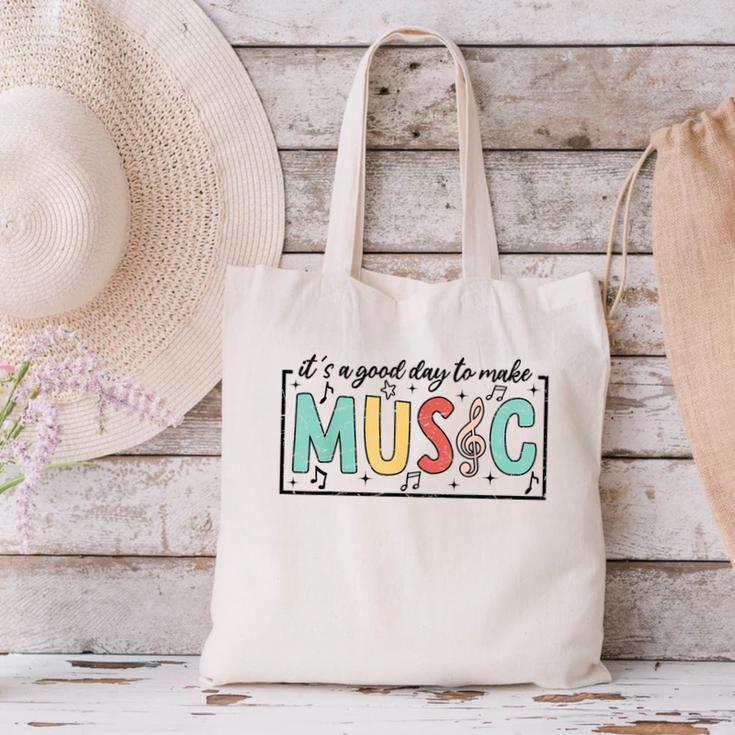 It's A Good Day To Make Music Musician Music Teacher Canvas Tote Bag, gift for family, gift for coworker It's A Good Day To Make Music Musician Music Teacher Canvas Tote Bag, gift for family, gift for coworker