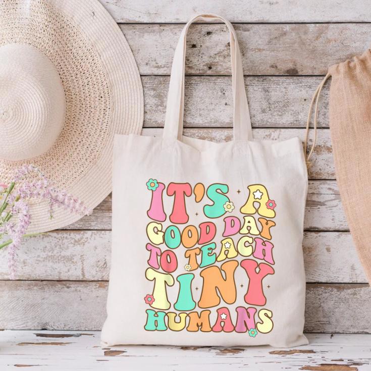 It's A Good Day To Teach Tiny Humans Teacher Teaching Canvas Tote Bag, gift for family, gift for coworker