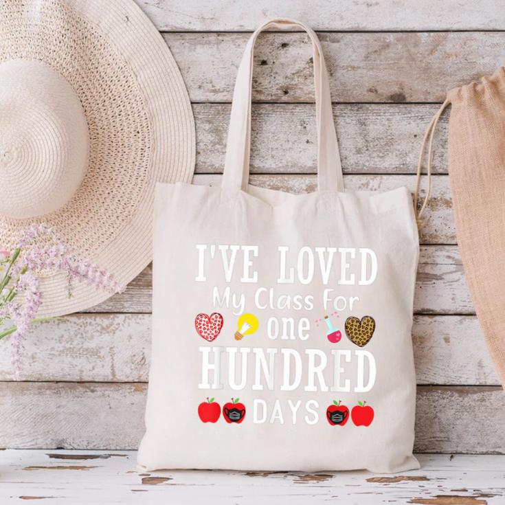 I'Ve Loved My Class For 100 Days Of School 100th Day Teacher Canvas Tote Bag, gift for family, gift for coworker I'Ve Loved My Class For 100 Days Of School 100th Day Teacher Canvas Tote Bag, gift for family, gift for coworker