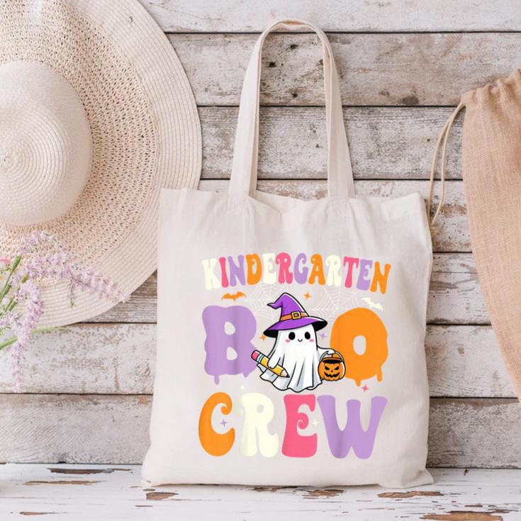 Kindergarten Boo Crew Spooky Kindergarten Halloween Teacher Canvas Tote Bag, gift for family, gift for coworker Kindergarten Boo Crew Spooky Kindergarten Halloween Teacher Canvas Tote Bag, gift for family, gift for coworker