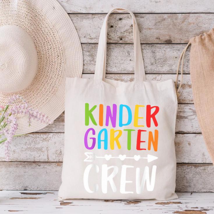 Kindergarten Crew Shirt Kinder Crew Teacher Boy Girl Canvas Tote Bag, gift for family, gift for coworker Kindergarten Crew Shirt Kinder Crew Teacher Boy Girl Canvas Tote Bag, gift for family, gift for coworker