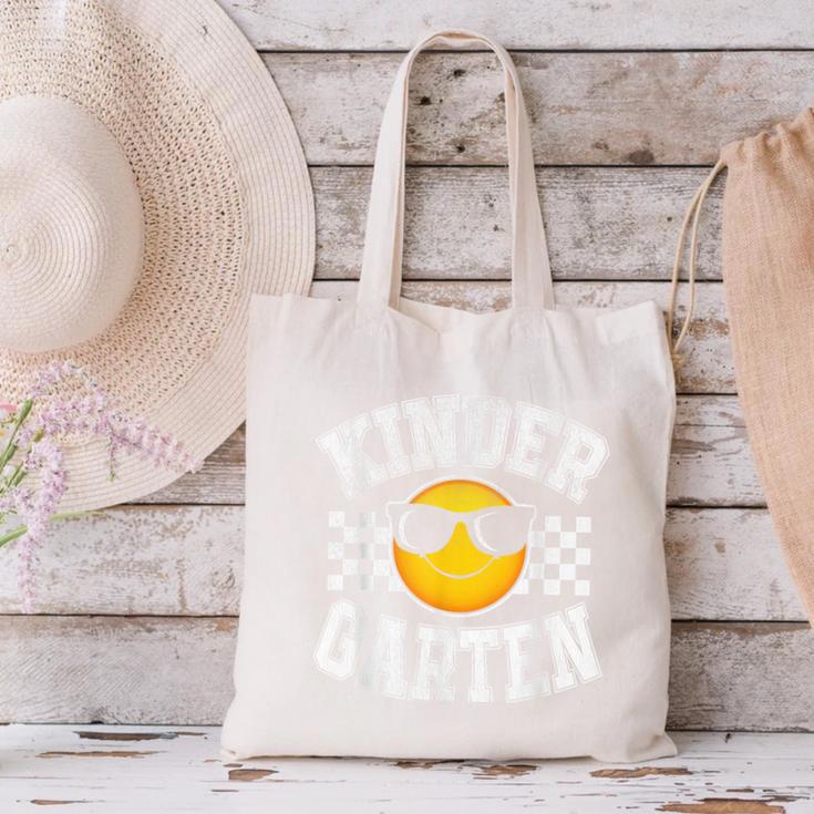 Kindergarten Teacher First Day Of Kinder Back To School Canvas Tote Bag, gift for family, gift for coworker Kindergarten Teacher First Day Of Kinder Back To School Canvas Tote Bag, gift for family, gift for coworker