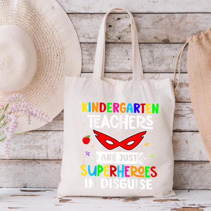 Kindergarten Teachers Are Just Superheroes In Disguise Canvas Tote Bag, gift for family, gift for coworker Kindergarten Teachers Are Just Superheroes In Disguise Canvas Tote Bag, gift for family, gift for coworker