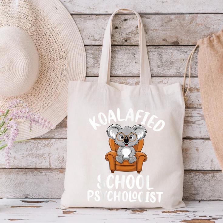 Koalafied School Psychologist Koala Lover Psychology Teacher Canvas Tote Bag, gift for family, gift for coworker Koalafied School Psychologist Koala Lover Psychology Teacher Canvas Tote Bag, gift for family, gift for coworker
