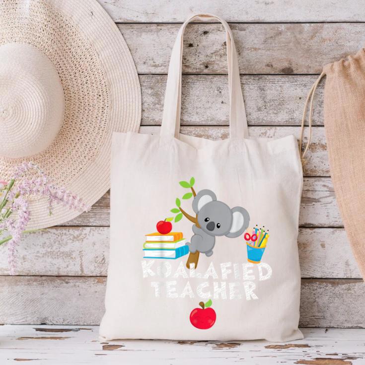 Koalafied Teacher Proud School Teacher Koala Cute T-Shirt Canvas Tote Bag, gift for family, gift for coworker Koalafied Teacher Proud School Teacher Koala Cute T-Shirt Canvas Tote Bag, gift for family, gift for coworker