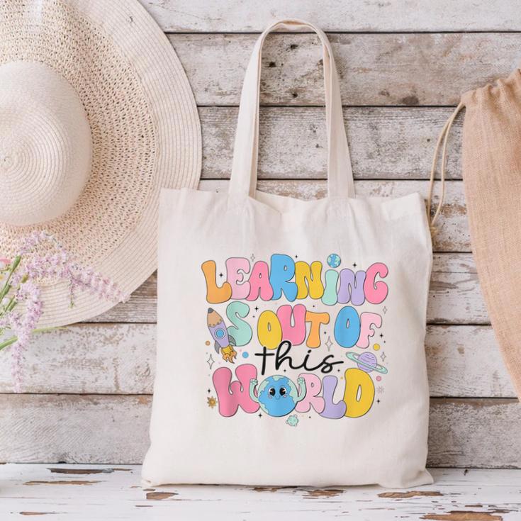 Learning Is Out Of This World Solar System Science Teacher Canvas Tote Bag, Science Teacher Tote Bags, gift for family, gift for coworker Learning Is Out Of This World Solar System Science Teacher Canvas Tote Bag, Science Teacher Tote Bags, gift for family, gift for coworker