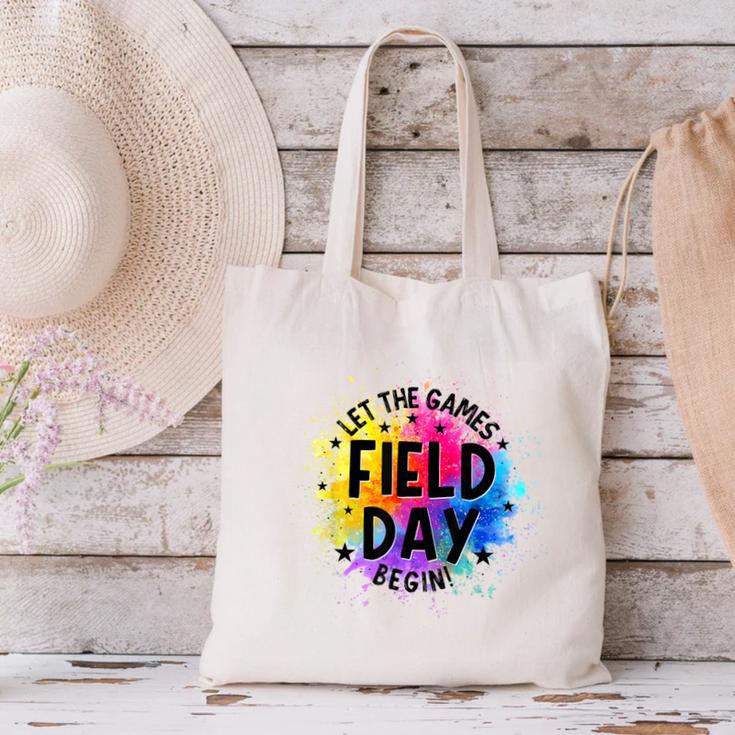 Let The Games Begin Field Day Fun Day Teachers Boys Girls Canvas Tote Bag, gift for family, gift for coworker Let The Games Begin Field Day Fun Day Teachers Boys Girls Canvas Tote Bag, gift for family, gift for coworker