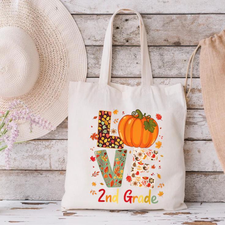 Love 2nd Grade Happy Fall Thanksgiving For 2nd Teacher For Men Women Girls Kids Canvas Tote Bag, 2nd Grade Teacher Tote Bags, gift for family, gift for coworker Love 2nd Grade Happy Fall Thanksgiving For 2nd Teacher For Men Women Girls Kids Canvas Tote Bag, 2nd Grade Teacher Tote Bags, gift for family, gift for coworker