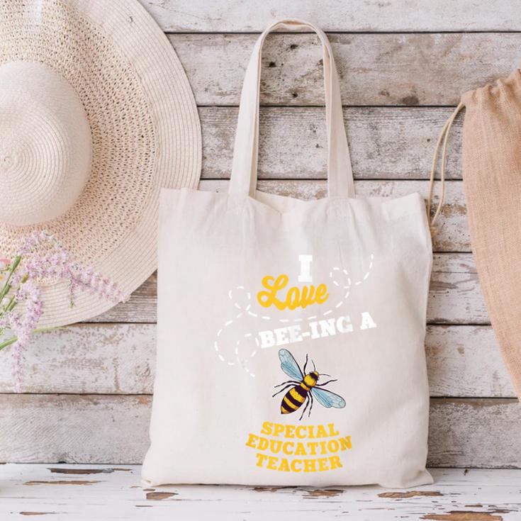 I Love Bee-Ing A Special Education Teacher Honey Bee Job For Men Women Canvas Tote Bag, gift for family, gift for coworker I Love Bee-Ing A Special Education Teacher Honey Bee Job For Men Women Canvas Tote Bag, gift for family, gift for coworker