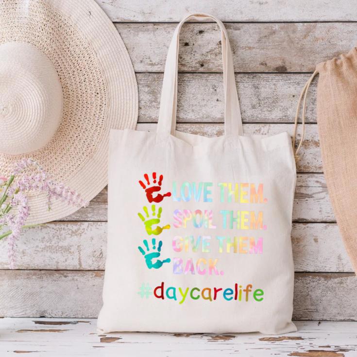 Love Daycare Provider Childcare Teacher Tie Dye Canvas Tote Bag, gift for family, gift for coworker Love Daycare Provider Childcare Teacher Tie Dye Canvas Tote Bag, gift for family, gift for coworker