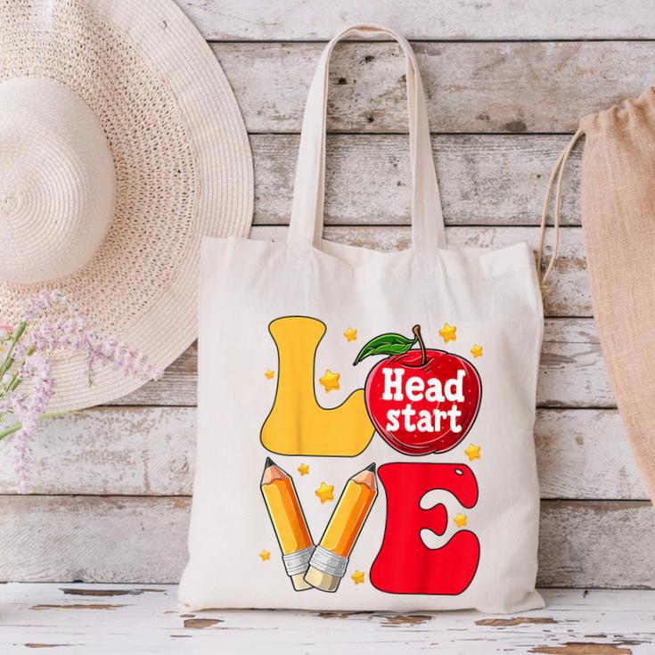Love Headstart Head Start Teachers First Day Of School Canvas Tote Bag, gift for family, gift for coworker