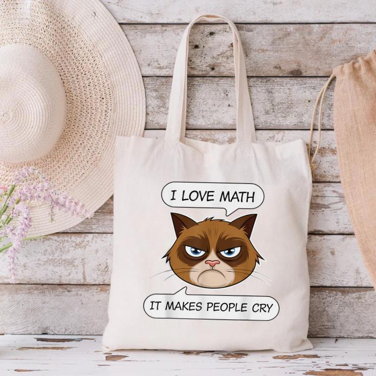 I Love Math It Makes People Cry Math Teacher Canvas Tote Bag, gift for family, gift for coworker I Love Math It Makes People Cry Math Teacher Canvas Tote Bag, gift for family, gift for coworker