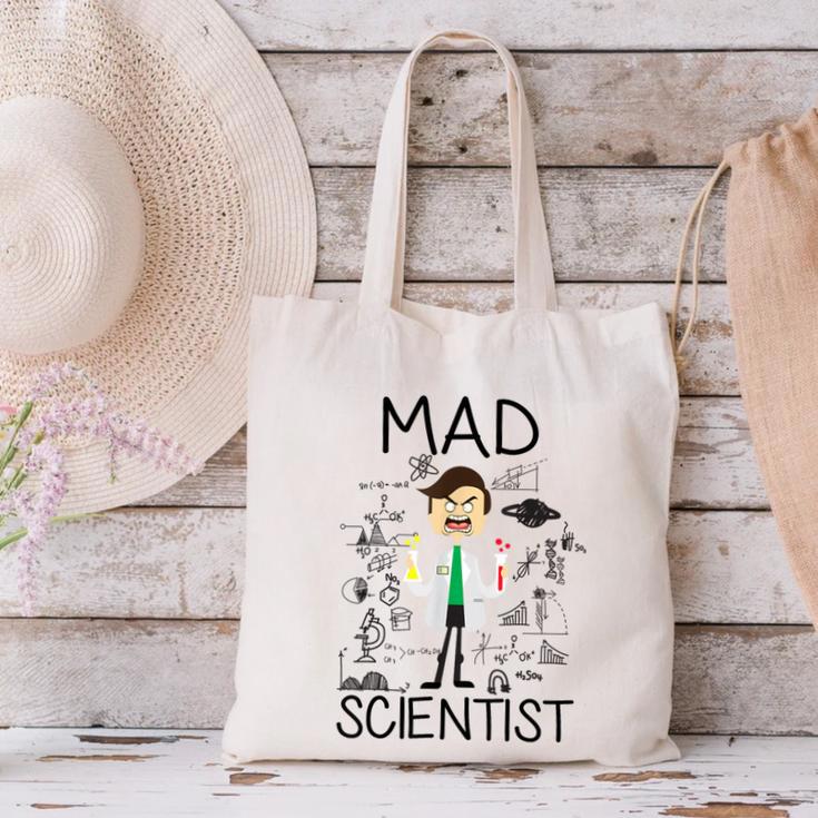 Mad Scientist Shirt Kids Boys Youth Science Teacher Canvas Tote Bag, Science Teacher Tote Bags, gift for family, gift for coworker