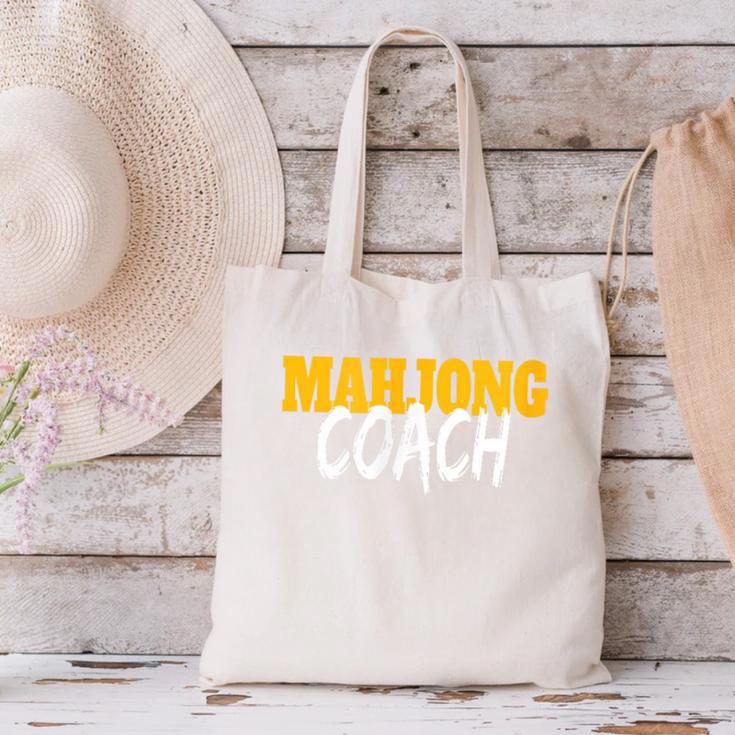 Mahjong Coach Coaching Trainer Teacher Canvas Tote Bag, gift for family, gift for coworker