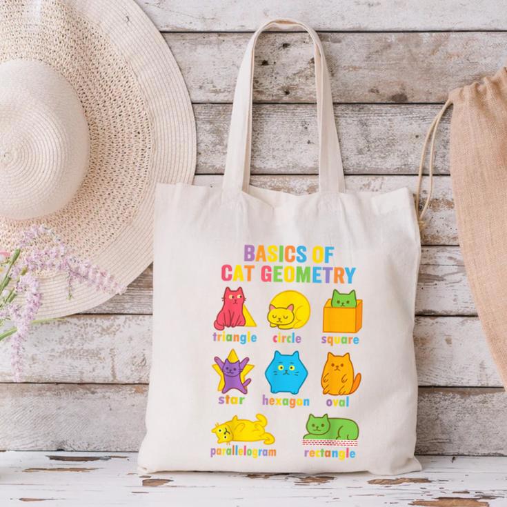 Math Cat Geometry Back To School Mathematics Teacher Canvas Tote Bag, gift for family, gift for coworker Math Cat Geometry Back To School Mathematics Teacher Canvas Tote Bag, gift for family, gift for coworker