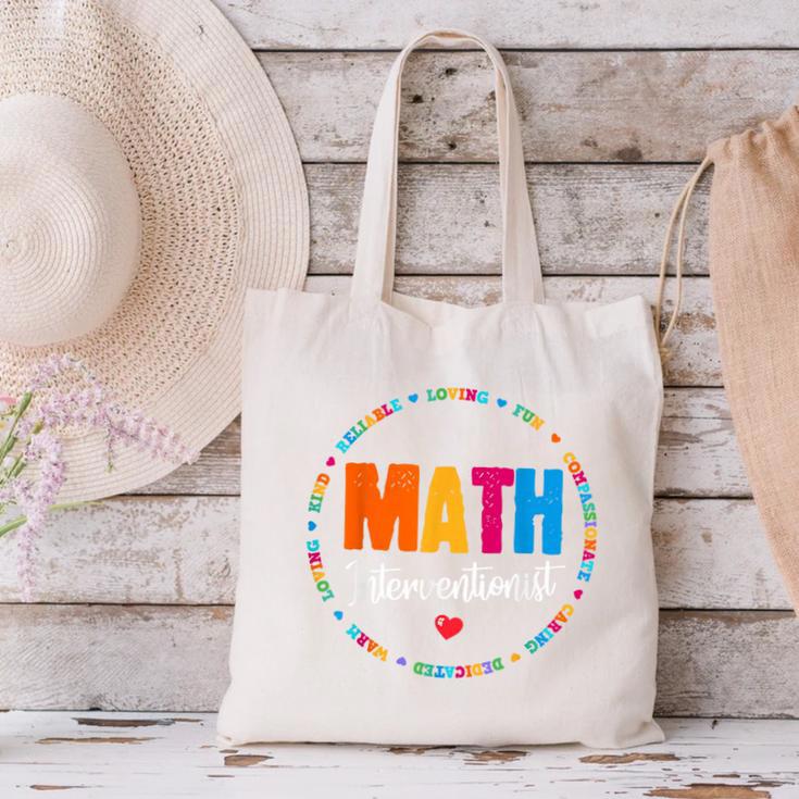 Math Interventionist Teacher Coach Squad Mathematics STEM Canvas Tote Bag, gift for family, gift for coworker Math Interventionist Teacher Coach Squad Mathematics STEM Canvas Tote Bag, gift for family, gift for coworker