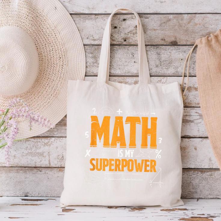 Math Is My Superpower Math Teacher Student Canvas Tote Bag, gift for family, gift for coworker Math Is My Superpower Math Teacher Student Canvas Tote Bag, gift for family, gift for coworker