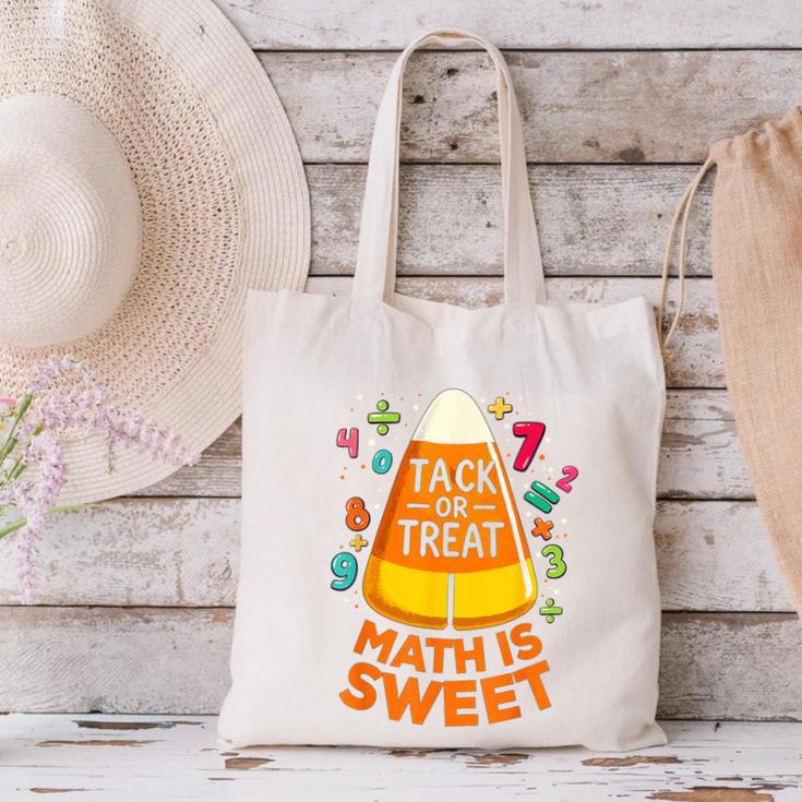 Math Teacher Halloween Costume Trick Or Treat Math Sweet Canvas Tote Bag, gift for family, gift for coworker Math Teacher Halloween Costume Trick Or Treat Math Sweet Canvas Tote Bag, gift for family, gift for coworker