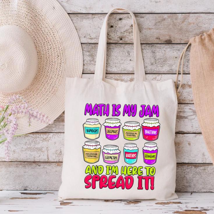Math Teacher My Jam Here To Spread Mathematics Humor Canvas Tote Bag, gift for family, gift for coworker Math Teacher My Jam Here To Spread Mathematics Humor Canvas Tote Bag, gift for family, gift for coworker
