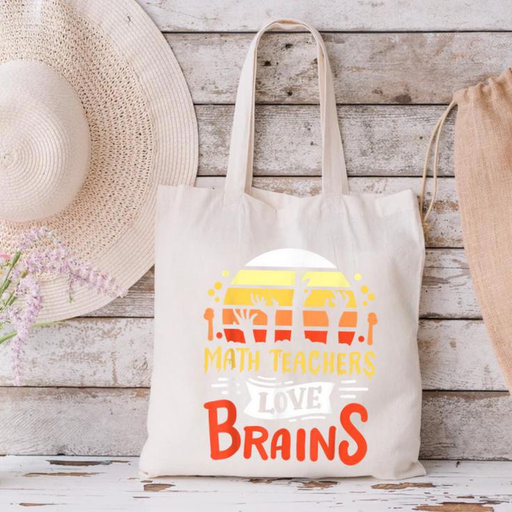 Math Teachers Love Brains Halloween Costume Zombie For Men Women Canvas Tote Bag, gift for family, gift for coworker Math Teachers Love Brains Halloween Costume Zombie For Men Women Canvas Tote Bag, gift for family, gift for coworker