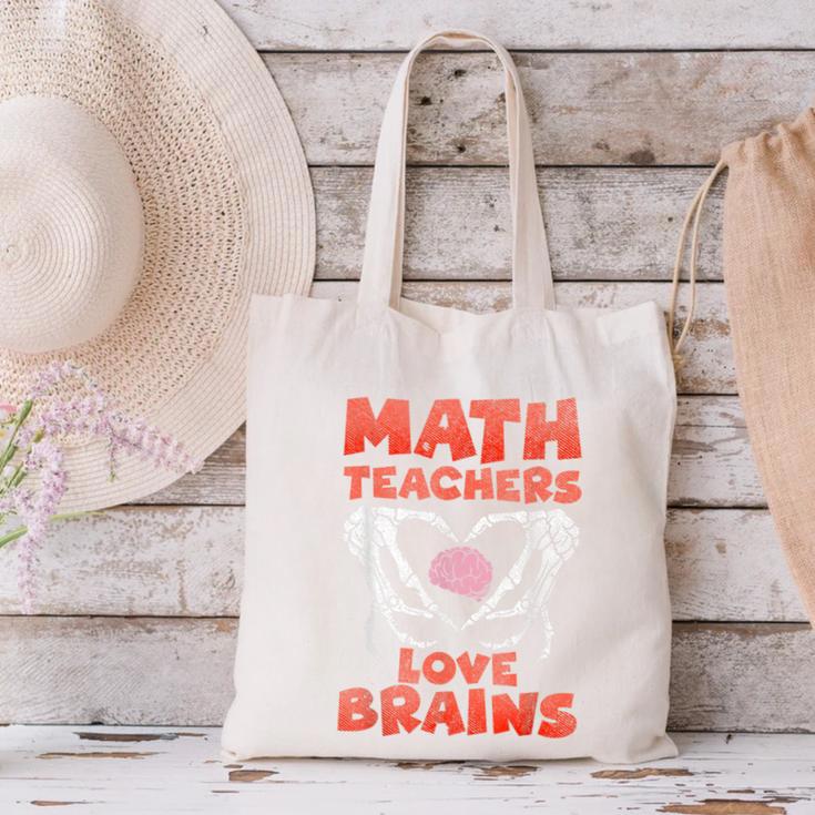 Math Teachers Love Brains Scary Halloween Men Women Canvas Tote Bag, gift for family, gift for coworker Math Teachers Love Brains Scary Halloween Men Women Canvas Tote Bag, gift for family, gift for coworker