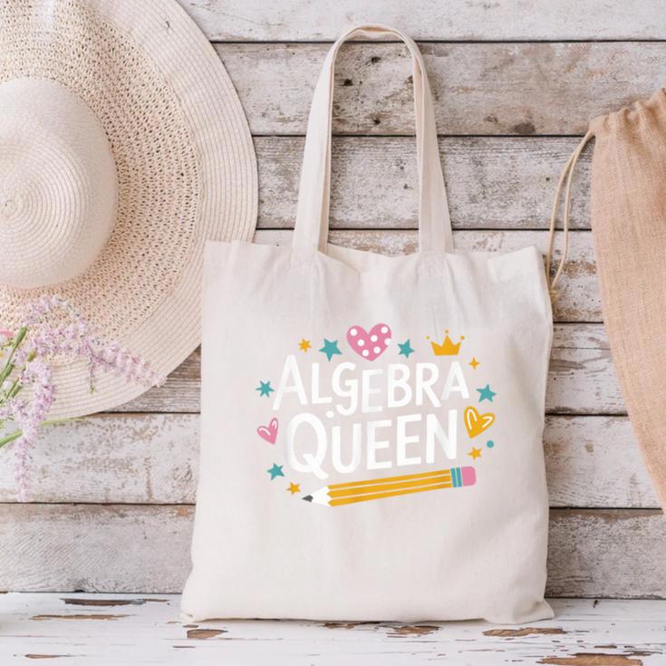 Mathematician And Mathematics Teacher Algebra Queen Canvas Tote Bag, gift for family, gift for coworker Mathematician And Mathematics Teacher Algebra Queen Canvas Tote Bag, gift for family, gift for coworker