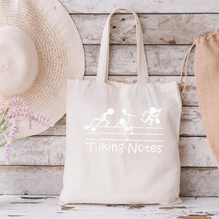 Melodic Humor Musician’s Playful Collection Musical Taking Notes Music Lovers Vintage Teachers Canvas Tote Bag, gift for family, gift for coworker Melodic Humor Musician’s Playful Collection Musical Taking Notes Music Lovers Vintage Teachers Canvas Tote Bag, gift for family, gift for coworker