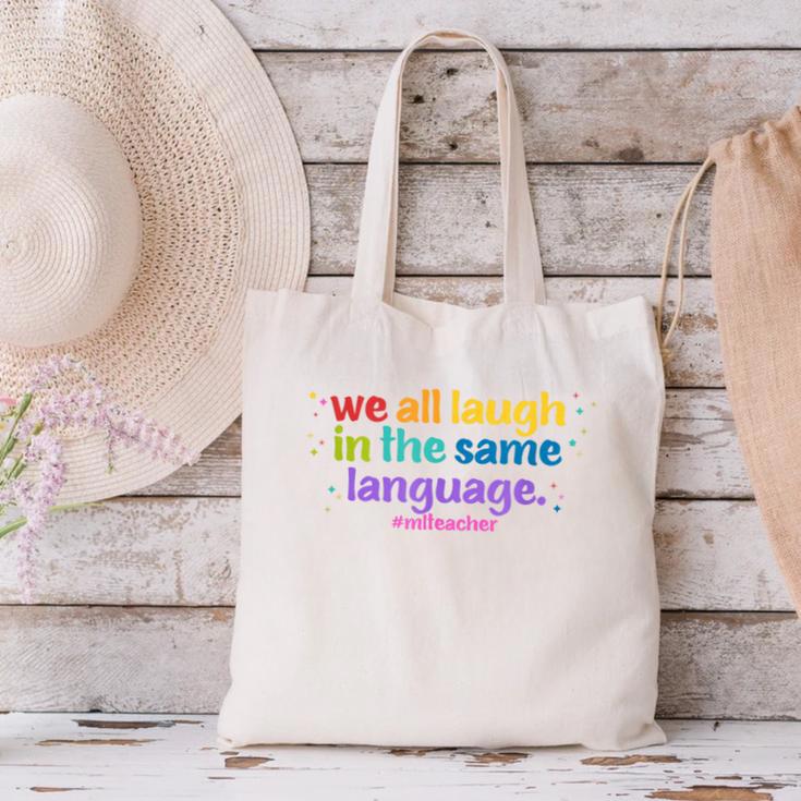 ML Teacher Canvas Tote Bag, gift for family, gift for coworker ML Teacher Canvas Tote Bag, gift for family, gift for coworker