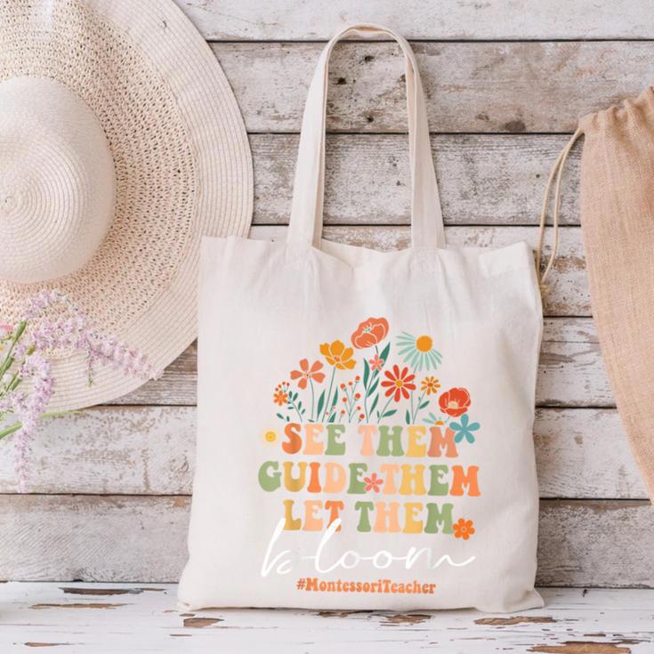 Montessori Teacher Canvas Tote Bag, gift for family, gift for coworker Montessori Teacher Canvas Tote Bag, gift for family, gift for coworker